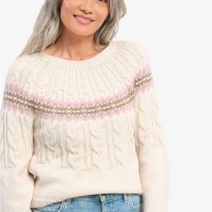 Splendid Olga fair isle sweater XS. New.